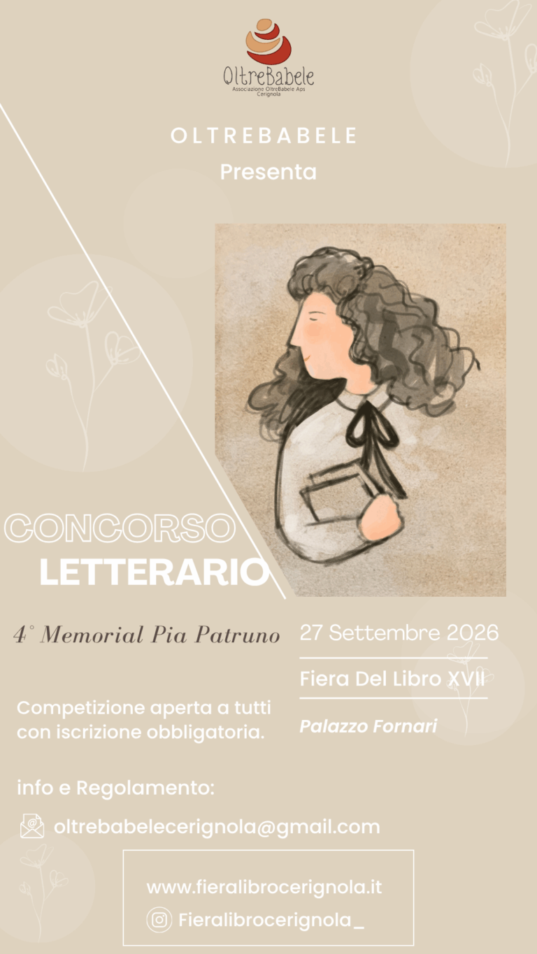 Concorso letterario - 4° memorial Pia Patruno